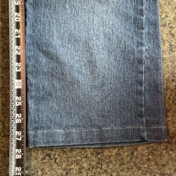 Duplex Girls Blue Denim Jeans Size 14 Waist 26” Inseam 27.5” Embroidered - Picture 8 of 8